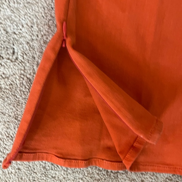 7 For All Mankind Orange Ultra High Rise Skinny Bootcut Jeans Size 32 - Picture 5 of 8